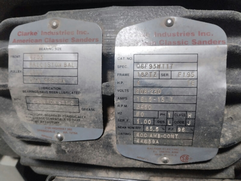 Maquina para lijar pisos Clarke American 8