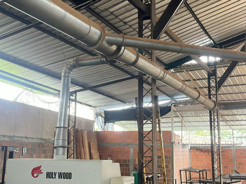 Sistema de Extracción para Planta Completa – Blower 20 HP Holy Wood + Ciclón + Tubería Galvanizada