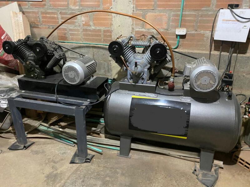 COMPRESOR PISTON DE AIRE DOBLE CABEZAL