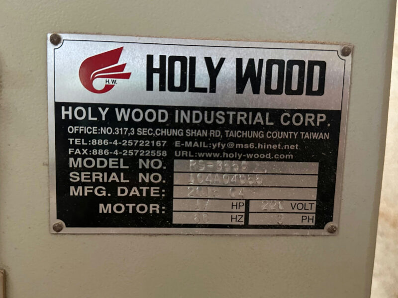 SIERRA HILADORA (RIPSAW) RS 355 en venta de la marca HOLY WOOD