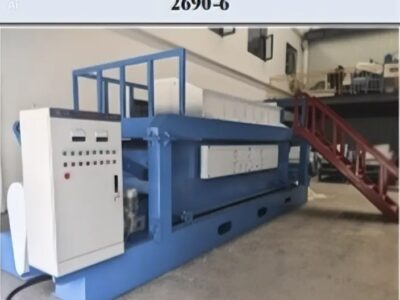 VIRUTEADORA INDUSTRIAL MODELO 2690-6, DE SEIS MANDRILES Y UNA CAPACIDAD DE PRODUCCIÓN DE 3000 Kg/Hora