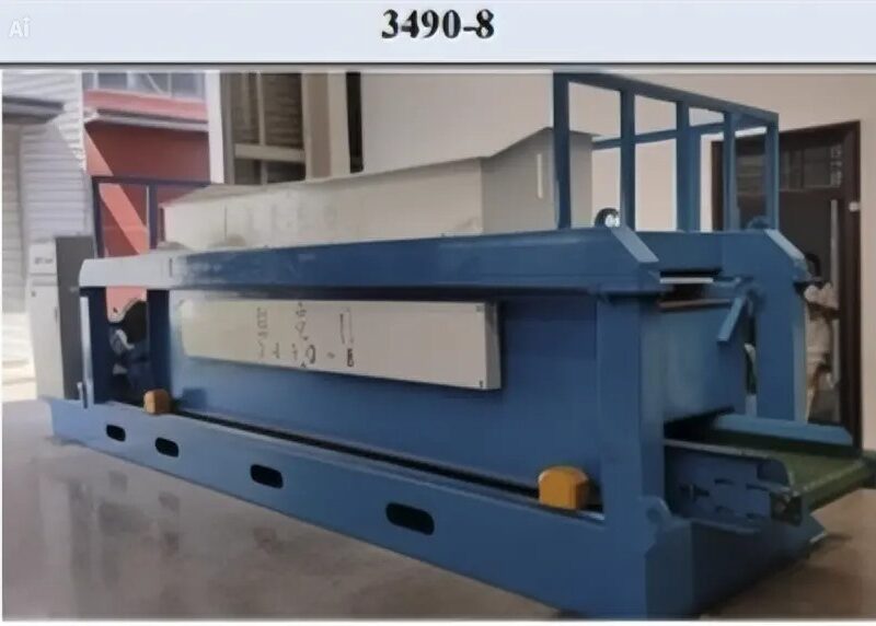VIRUTEADORA SÚPER INDUSTRIAL MODELO 3490-8, DE OCHO MANDRILES Y CAPACIDAD DE PRODUCCIÓN DE 4 TONELADAS/HORA